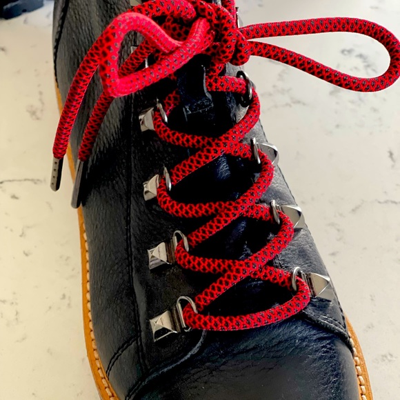 Marc Fisher Red Lace Up fall/winter Boots - Picture 2 of 5